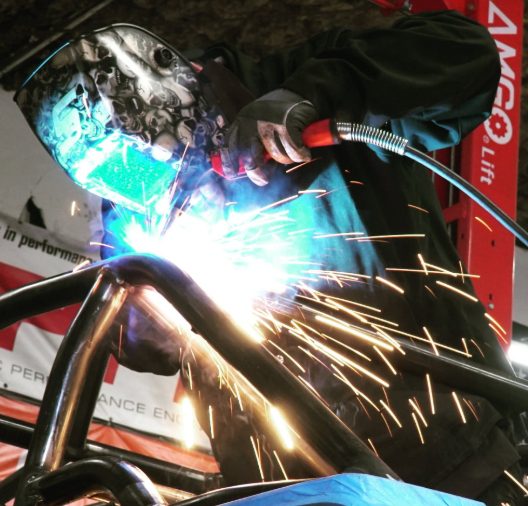 In-house 4x4 fabrication and welding at American Off-Road Customs in Las Vegas