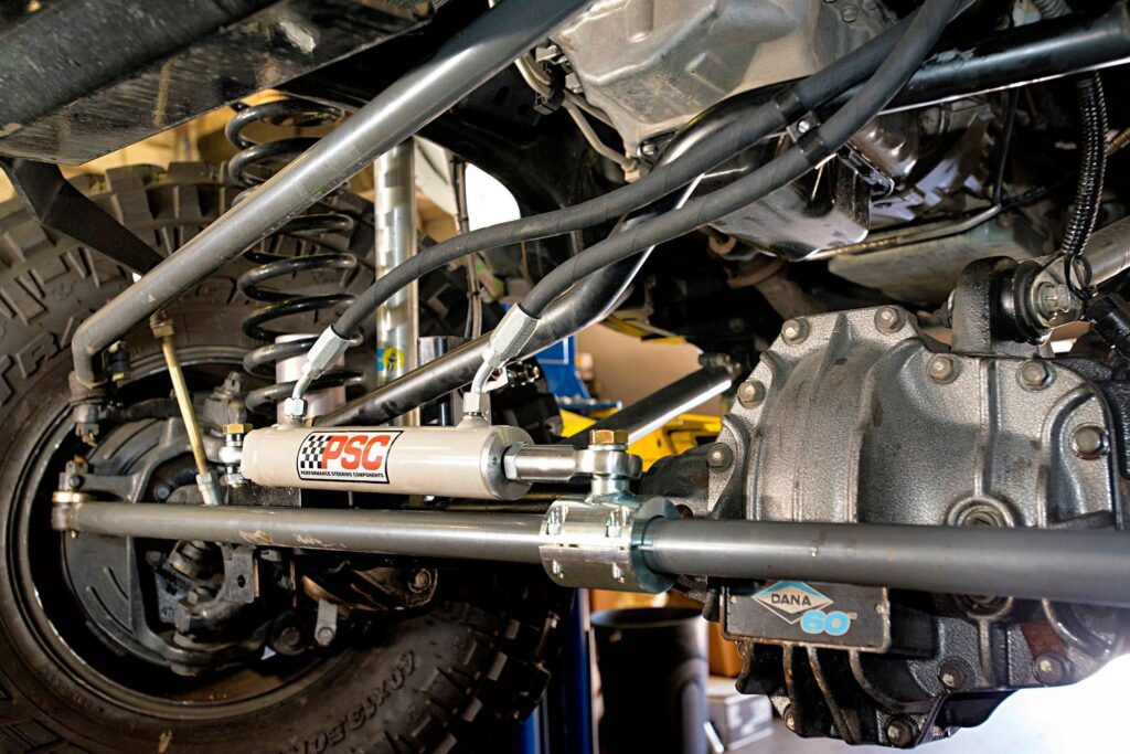 Heavy-duty Jeep steering upgrades and hydro assist system for 40-inch tires and rock crawling
